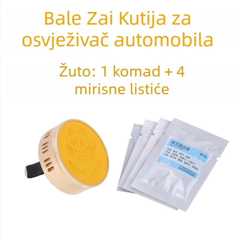 Tablete auto parfema za ventilaciju automobila, miris gardenije, poboljšani paket od 4 komada, vrijeme isparavanja preko 90 dana, ugradnja tip sjedala