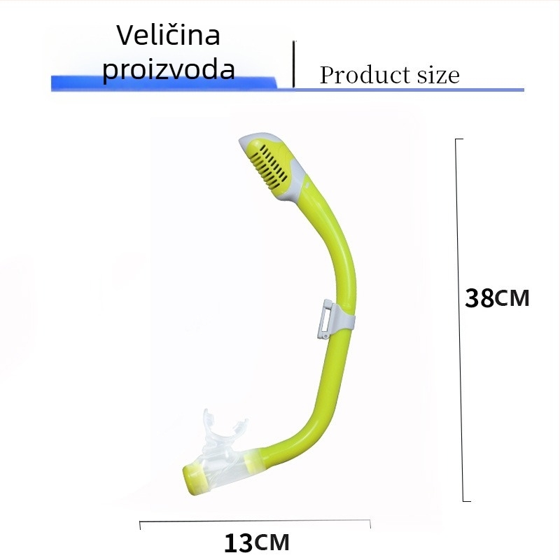 Dječji potpuno suhi šnorkel – podvodni respirator za učenje plivanja, PVC + silikon, marka Yibanglong