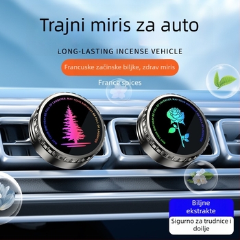 Time Automobilski aromaterapijski miris s aluminijskim držačem, klipsa za izlaz zraka, Osmanthus miris, 10–20 ml, trajanje isparavanja 61–90 sati