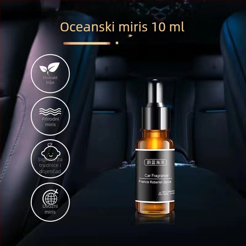 Time Automobilski aromaterapijski miris s aluminijskim držačem, klipsa za izlaz zraka, Osmanthus miris, 10–20 ml, trajanje isparavanja 61–90 sati