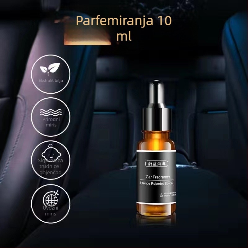 Time Automobilski aromaterapijski miris s aluminijskim držačem, klipsa za izlaz zraka, Osmanthus miris, 10–20 ml, trajanje isparavanja 61–90 sati
