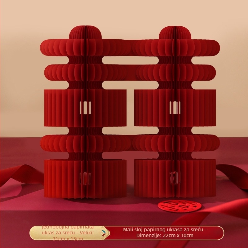 Vjenčane honeycomb papirnate kugle – 3D dekoracija za stol, rekviziti za fotografiju, Jiujian