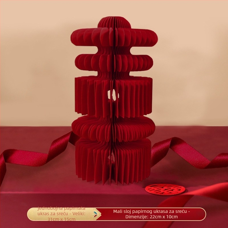 Vjenčane honeycomb papirnate kugle – 3D dekoracija za stol, rekviziti za fotografiju, Jiujian