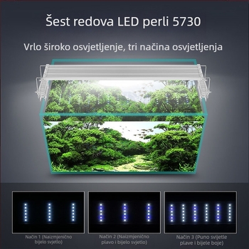 LED rasvjetna svjetiljka za akvarij, aluminijska legura, visoka snaga, marka Yao Rui, težina 3