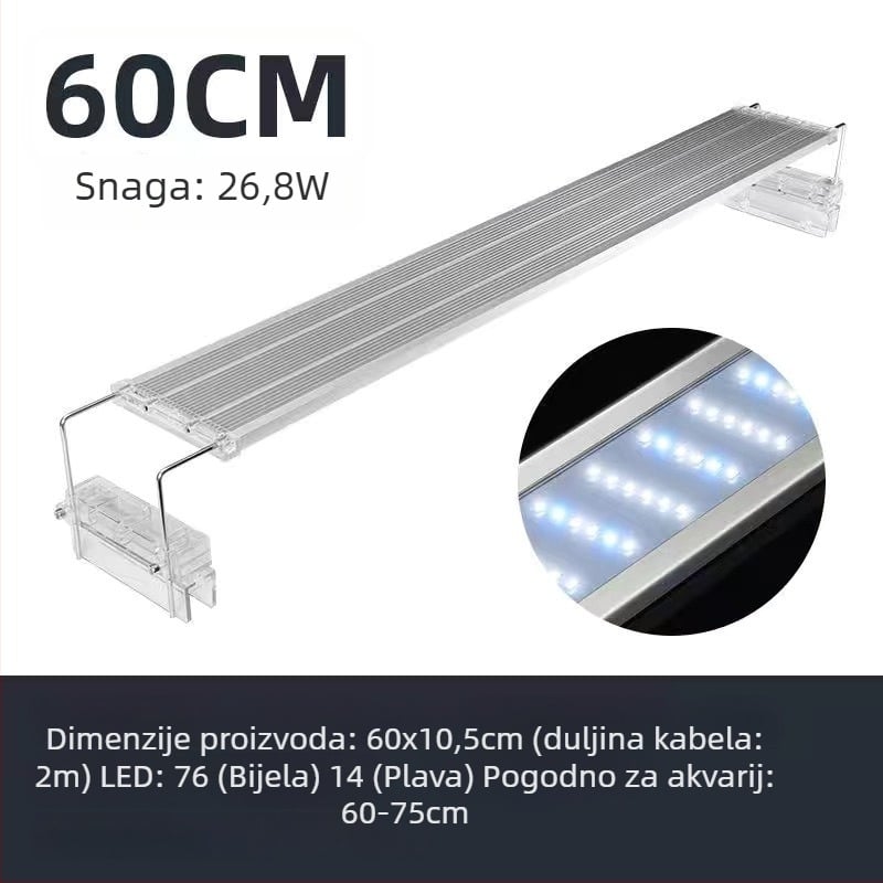 LED rasvjetna svjetiljka za akvarij, aluminijska legura, visoka snaga, marka Yao Rui, težina 3