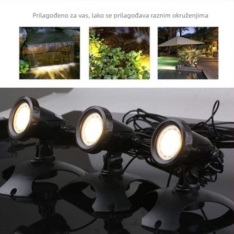 LED amfibijska potopna svjetlost za vanjsku rasvjetu – vodootporna rasvjeta za krajolik, travnjak i jezero, projekcijsko svjetlo, 3W, plastika, 1,5 kg, Zhejiang