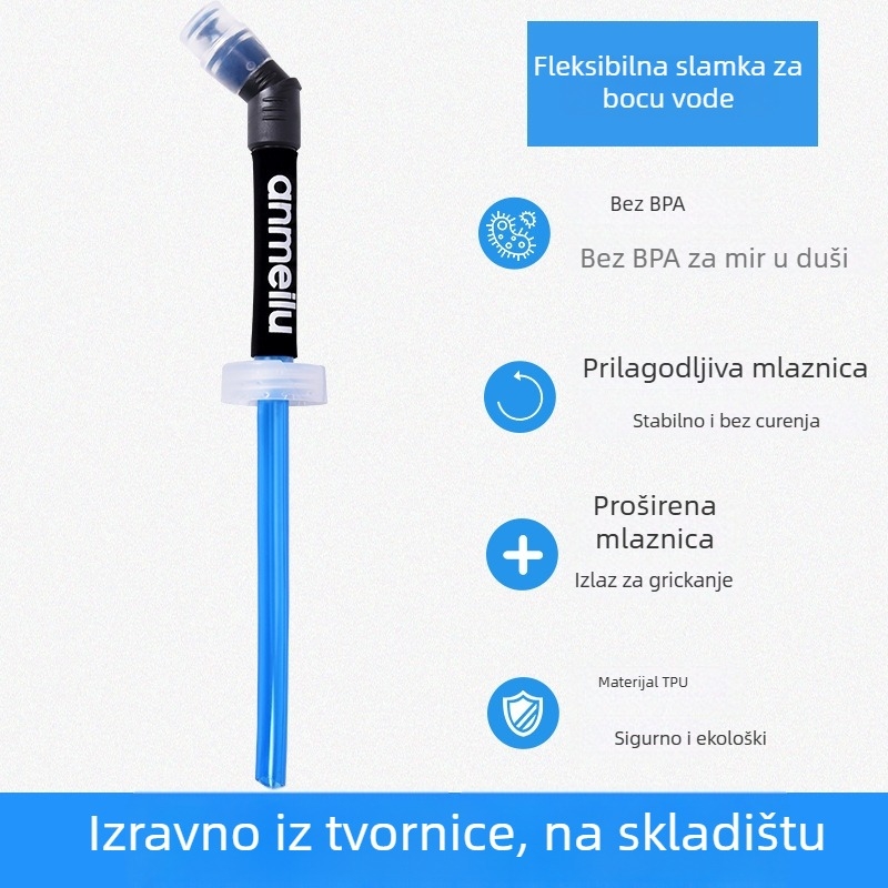 Vanjska sklopiva vodena torba sa slamkom — EU certifikat o prehrambenoj sigurnosti, TPU materijal, poliester tkanina, prijenosna