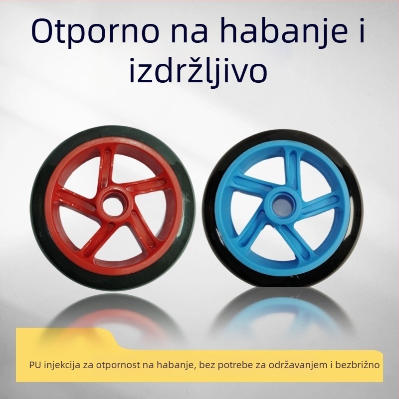Jednokolno kolo PP+PU za kolica, košare za kupovinu i prtljagu