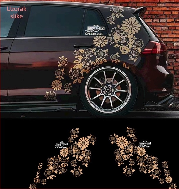 Xin Yu naljepnica za karoseriju automobila, dizajn 1, materijal: naljepnica, prilagodba dostupna, instalacija ljepilom