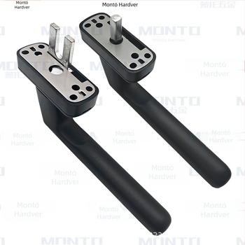 Aluminijska ručica za prozor s kvadratnom osovinom – premaz sprejem, za klizne i otklopne prozore, Monte pristupačan luksuz