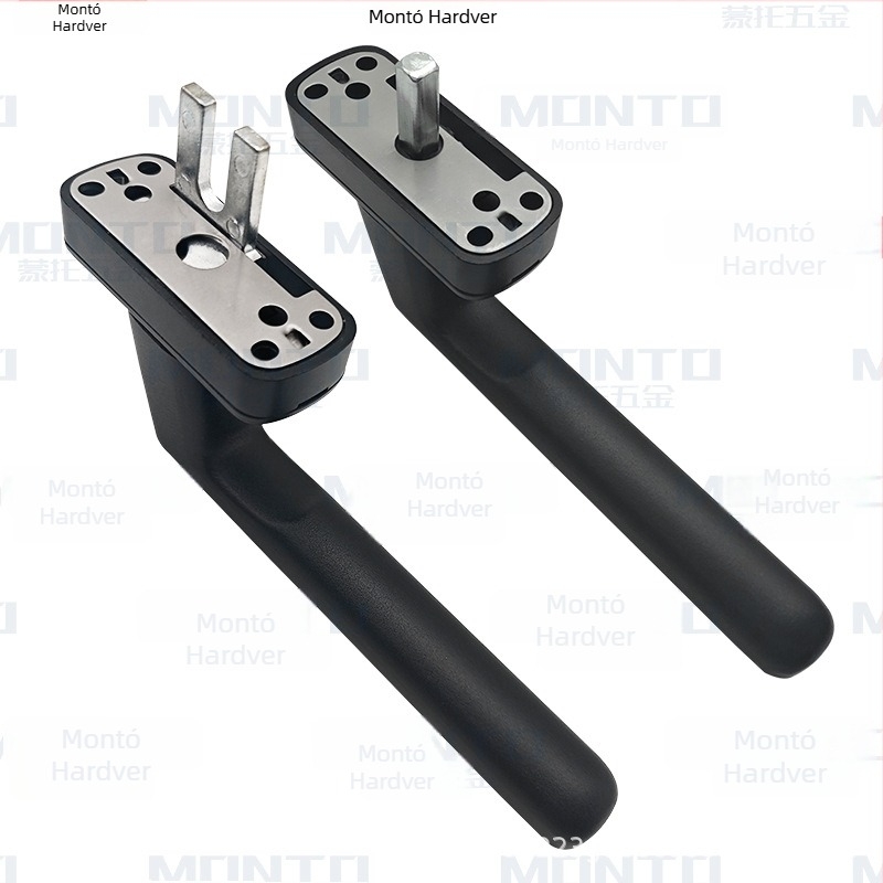 Aluminijska ručica za prozor s kvadratnom osovinom – premaz sprejem, za klizne i otklopne prozore, Monte pristupačan luksuz