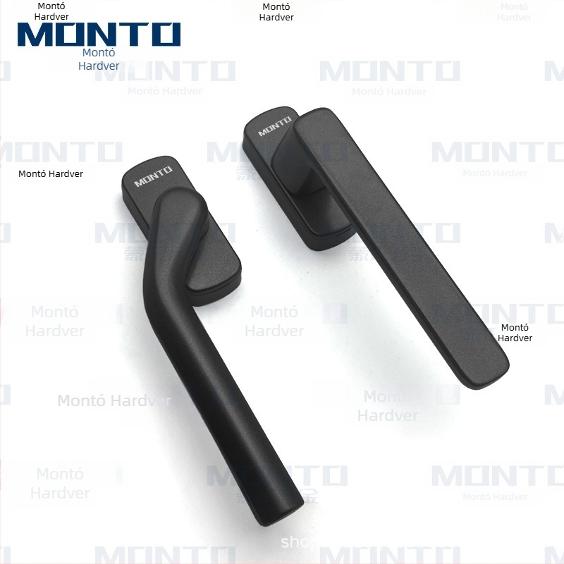 Aluminijska ručica za prozor s kvadratnom osovinom – premaz sprejem, za klizne i otklopne prozore, Monte pristupačan luksuz