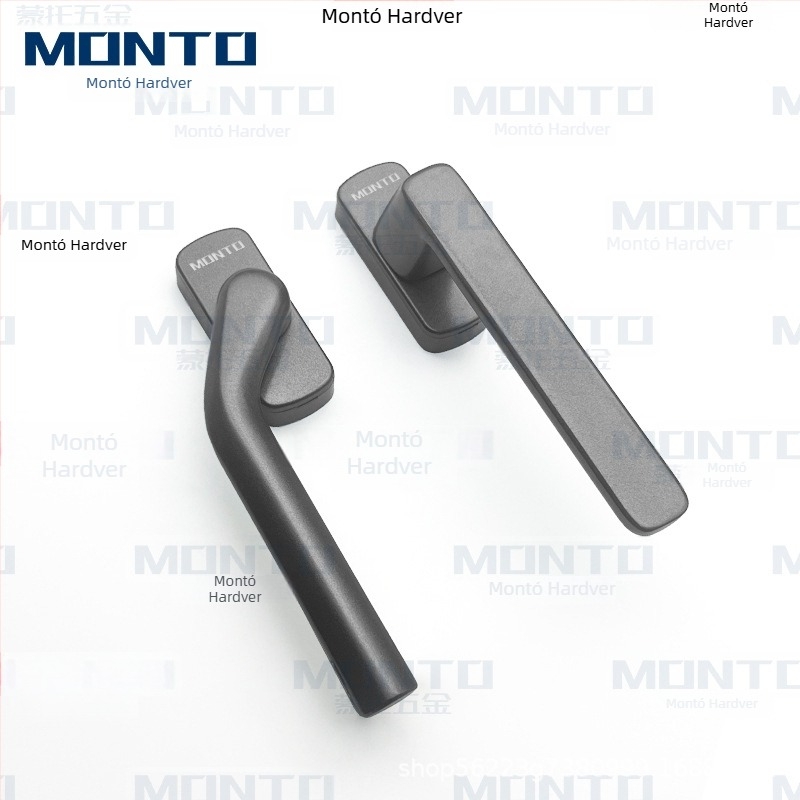 Aluminijska ručica za prozor s kvadratnom osovinom – premaz sprejem, za klizne i otklopne prozore, Monte pristupačan luksuz