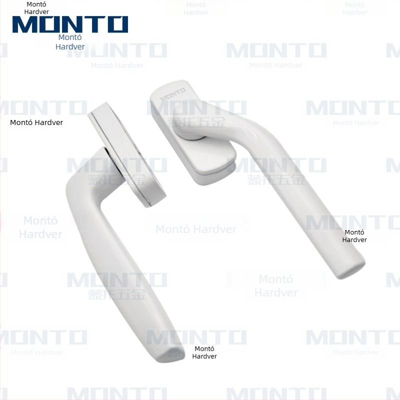 Aluminijska ručica za prozor s kvadratnom osovinom – premaz sprejem, za klizne i otklopne prozore, Monte pristupačan luksuz