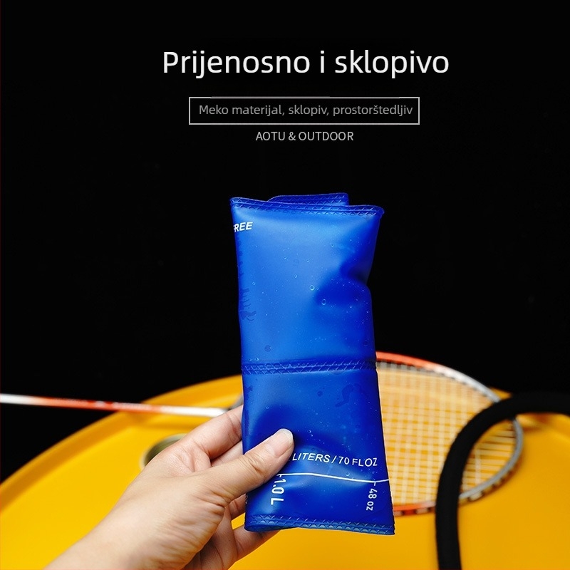 Vanjska vodena vrećica 2L, Bump, TPU za hranu, za kampiranje, planinarenje i vožnju biciklom