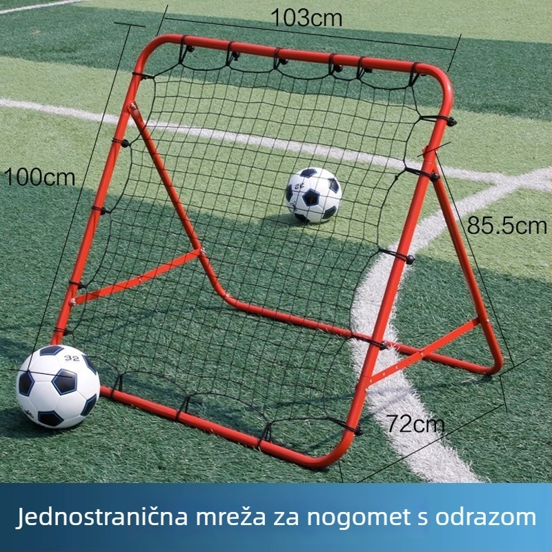 Sklopiva vrata za odbijanje – višestruka mreža za trening nogometa (unutarnja i vanjska); Materijal: debeli čelični cijevi, polietilen