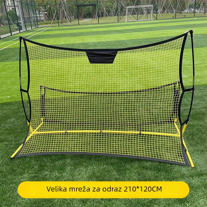 Sklopiva vrata za odbijanje – višestruka mreža za trening nogometa (unutarnja i vanjska); Materijal: debeli čelični cijevi, polietilen