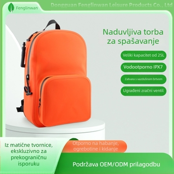 Napuhljiv vodootporni ruksak za preživljavanje s IPX8 zapečaćenim zatvaračem, TPU materijal, minimalisticki stil, kapacitet 2000
