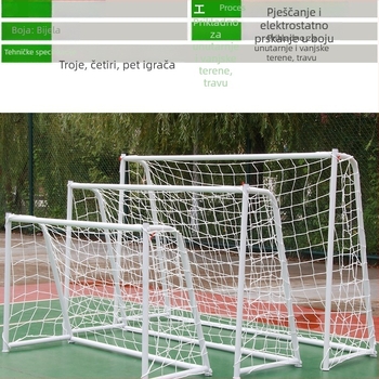 Vanjski pokretni gol za nogomet – Huaju, Čelična cijev, Pokretan i demontabilan, Trening pomagala