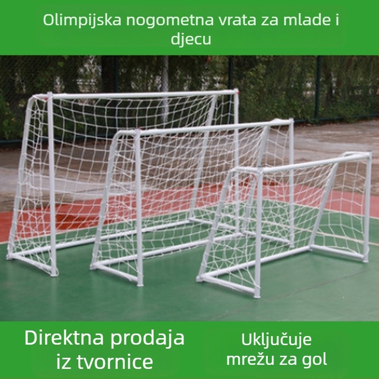 Vanjski pokretni gol za nogomet – Huaju, Čelična cijev, Pokretan i demontabilan, Trening pomagala