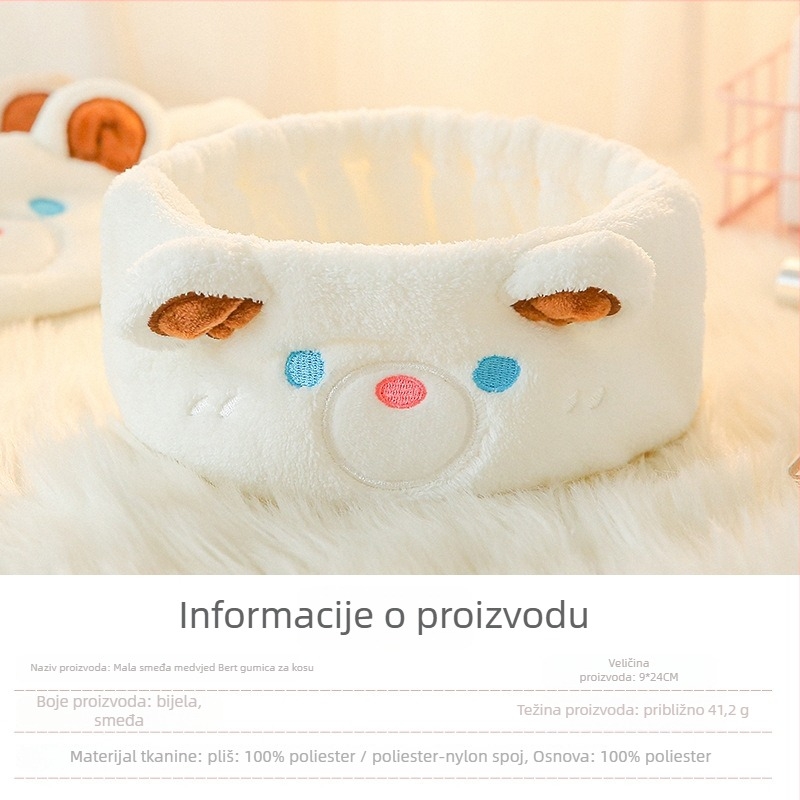 Korejski stil trakica za kosu za pranje lica s motivima životinja/zodijaka, neovisno pakiranje, mogućnost prilagodbe