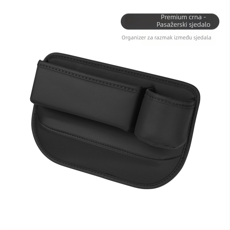 Kožna kutija za skladištenje prostora između sjedala automobila – s kotačićima, vodootporna, izolirana i s ručkom
