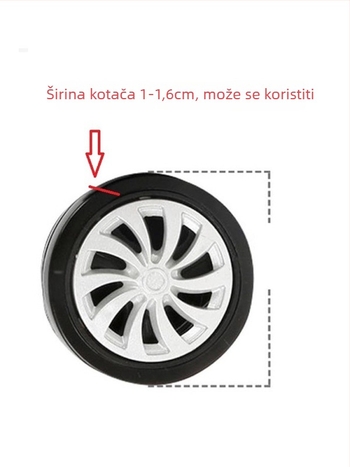 Mijiya silikon zaštitni poklopac kotača prtljage, otporan na habanje, univerzalno kompatibilan