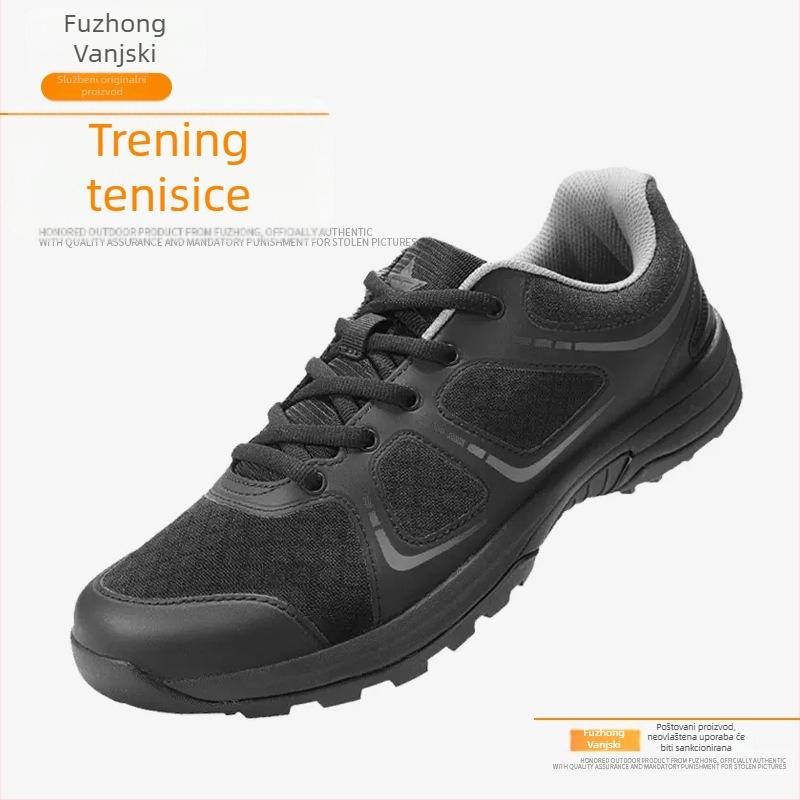 Trening tenisice za trčanje, niski kroj, prozračna mreža u unutrašnjosti, platneni gornji dio, EVA đon, vezanje šnurkama