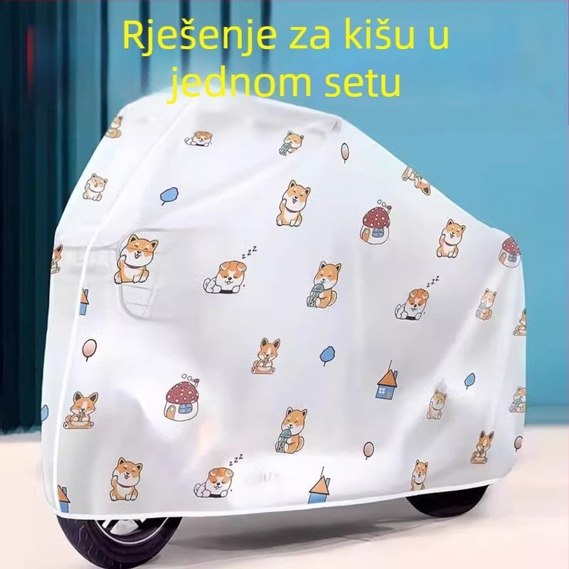 Pokrov za električno vozilo za zaštitu od kiše i sunca, jednostavan dizajn