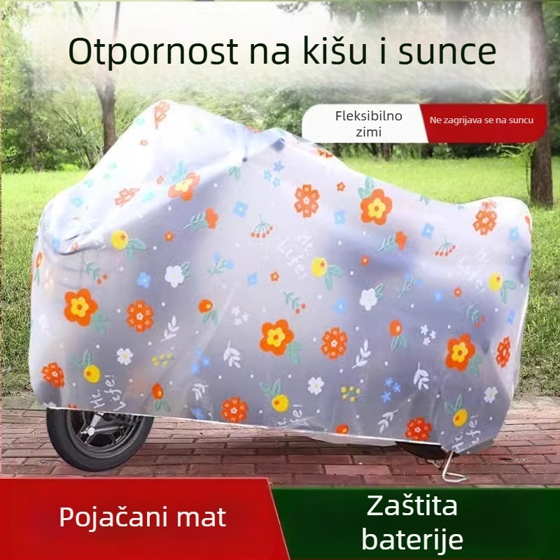 Pokrov za električno vozilo za zaštitu od kiše i sunca, jednostavan dizajn