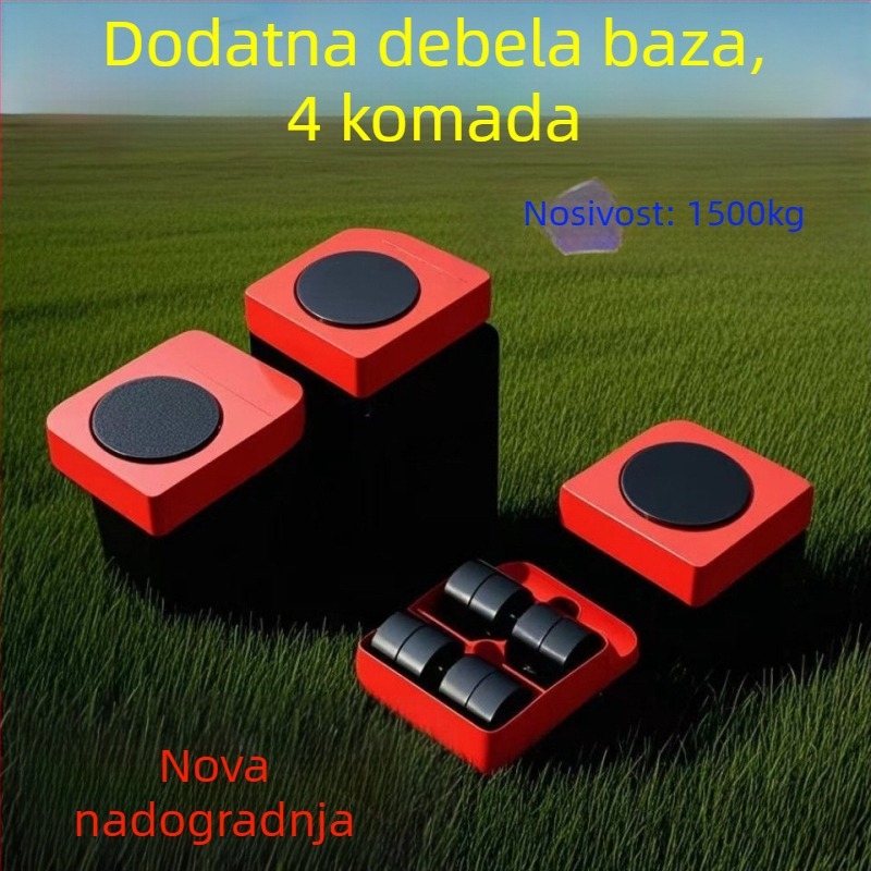 Alat za preseljenje namještaja s univerzalnim kotačićima, za namještaj i teške predmete, karbidni materijal, paket od 20 komada