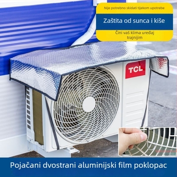 Zaštitna navlaka za vanjsku jedinicu klima uređaja — dvostrano aluminijska folija, jednostavan stil, navlaka za klima uređaj