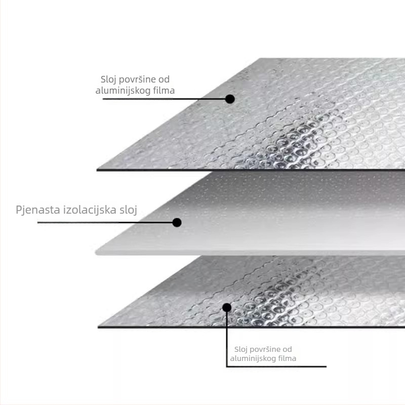Zaštitna navlaka za vanjsku jedinicu klima uređaja — dvostrano aluminijska folija, jednostavan stil, navlaka za klima uređaj