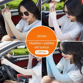 Ice Silk nadlaktni rukavi, prozračni, upijaju znoj, UV zaštita — najlon 80–90%