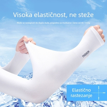 Ice Silk nadlaktni rukavi, prozračni, upijaju znoj, UV zaštita — najlon 80–90%
