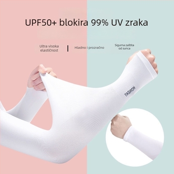 Ice Silk nadlaktni rukavi, prozračni, upijaju znoj, UV zaštita — najlon 80–90%