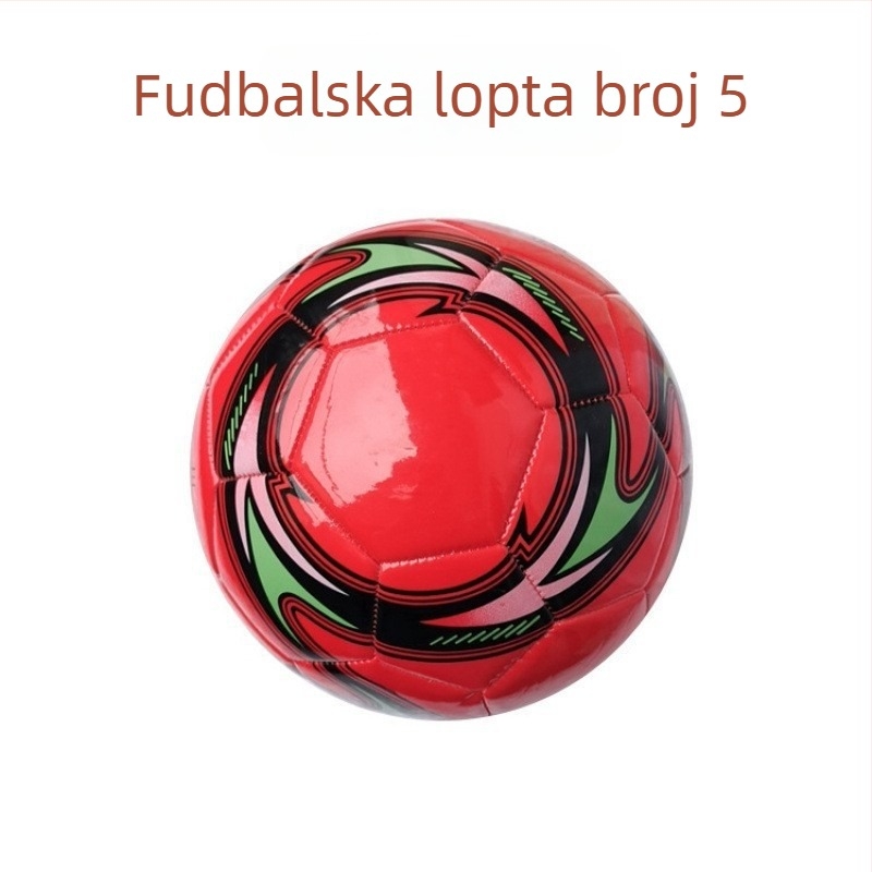 PU nogometna lopta, šivana strojem, jača konstrukcija, za trening i natjecanje, mogućnost prilagođavanja logotipa kampus timovima
