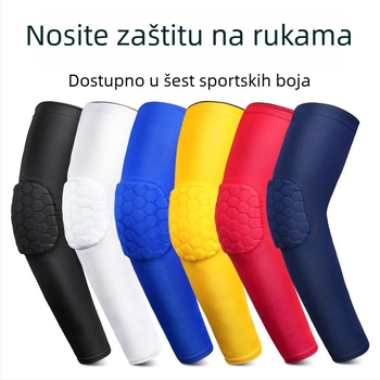 Zaštitnik lakta Pro – dišuća struktura s hexagonalnim uzorkom, poliester vlakno, za odrasle, košarka