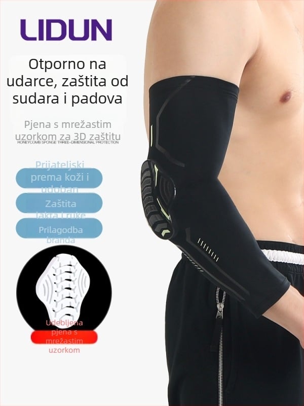 Force Shield zaštitni lakatni zaštitnik za košarku – Spandex, zaštita lakta