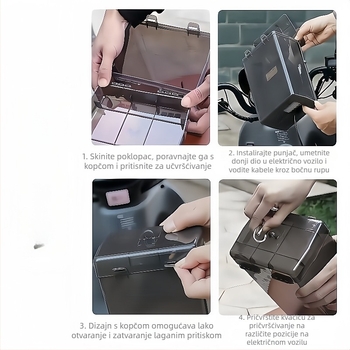 Zaštitni kućište za punjač električnog vozila — vodootporno, univerzalno, za vanjsko punjenje, jednostavan stil (vodootporno; univerzalno; vanjsko punjenje)