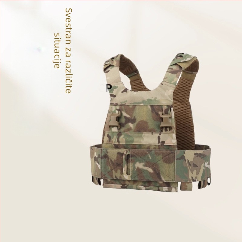 Cordura taktička vesta za obuku gađanja - jednobojni uzorak, unisex, odrasli, sve sezone