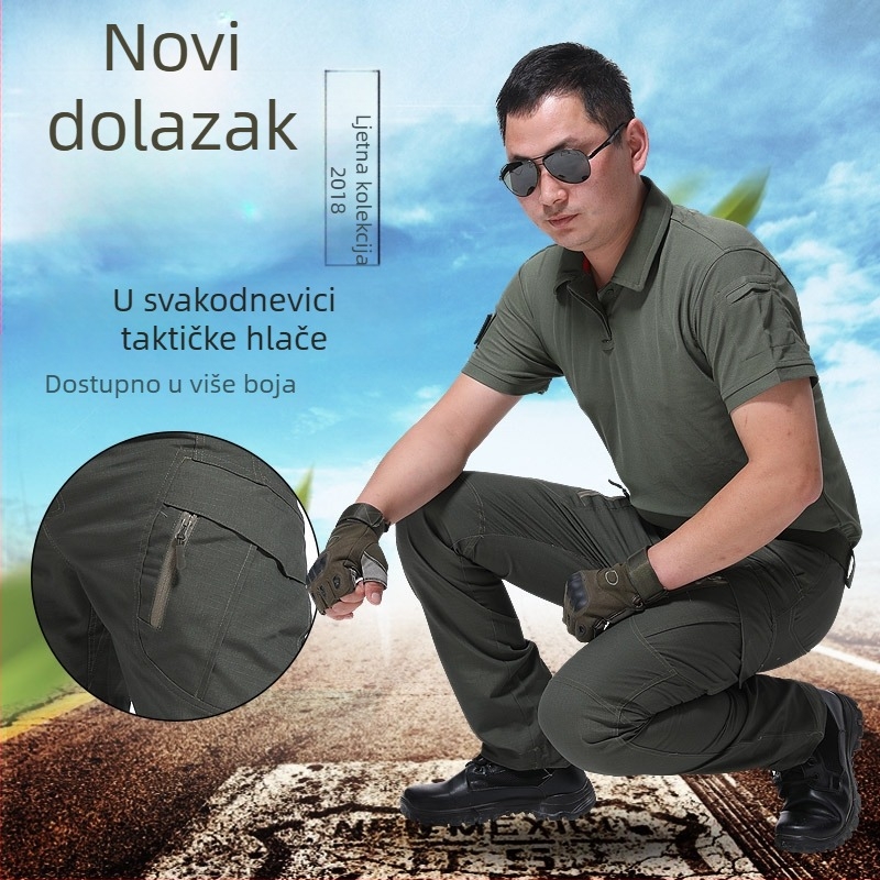 Unisex trening hlače otporne na habanje, gradski taktički dizajn, prozračne, brzo sušeće, vodootporne
