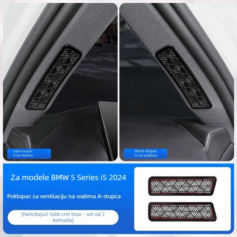 BMW 5 Series A-pilar zaštitni poklopac za otvor klima-uređaja dekorativna naljepnica za unutrašnjost vozila – Horse friend, kompatibilno s 26 modela, bez prilagođavanja
