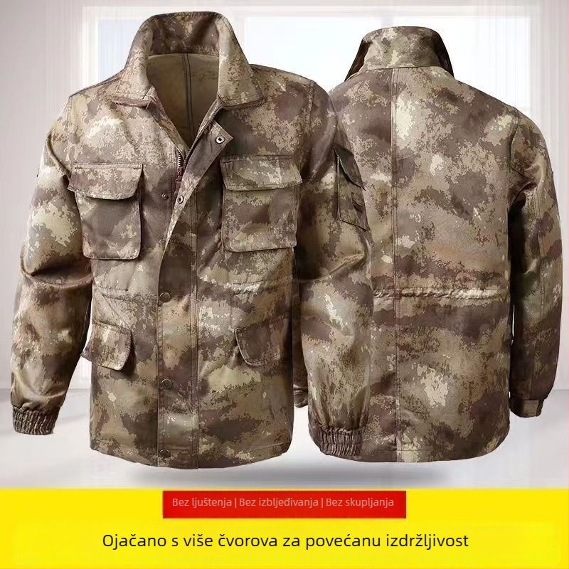 Unisex Kamuflažni radni komplet, tkanina od pamuka-mešavine, otporan na habanje, za sve sezone
