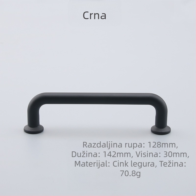 Kuka za namještaj od cinkovog legura – jednopreuzmontiranje, europski stil, moderni minimalistički dizajn, 6060/6061, elektroplatinacija