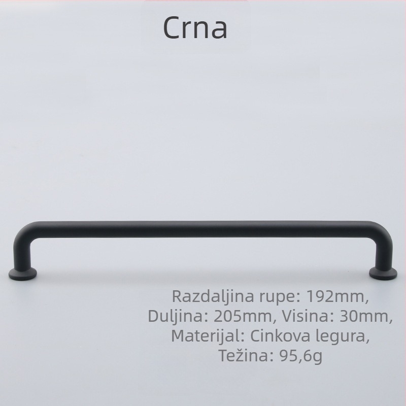 Kuka za namještaj od cinkovog legura – jednopreuzmontiranje, europski stil, moderni minimalistički dizajn, 6060/6061, elektroplatinacija