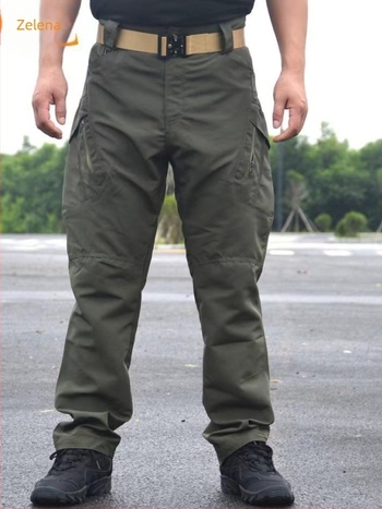 Taktičke cargo hlače s kariranim platnom, vodootporne, otporne na habanje, kamuflažni uzorak, višestruki džepovi, unisex
