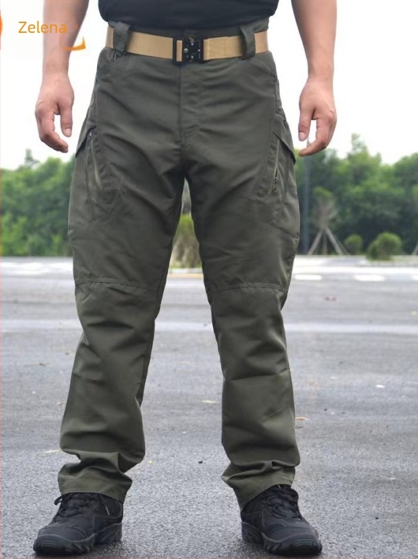 Taktičke cargo hlače s kariranim platnom, vodootporne, otporne na habanje, kamuflažni uzorak, višestruki džepovi, unisex