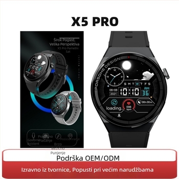 X5pro pametni sat s mjerenjem krvnog tlaka, otkucaja srca, NFC, Bluetooth poziva i praćenja sna
