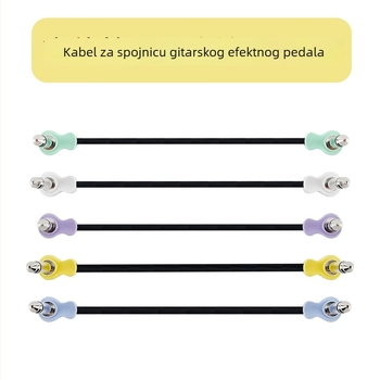 Patch kabel za efekt pedala za električnu gitaru – ABS materijal, Model 1, kratki mono audio kabel